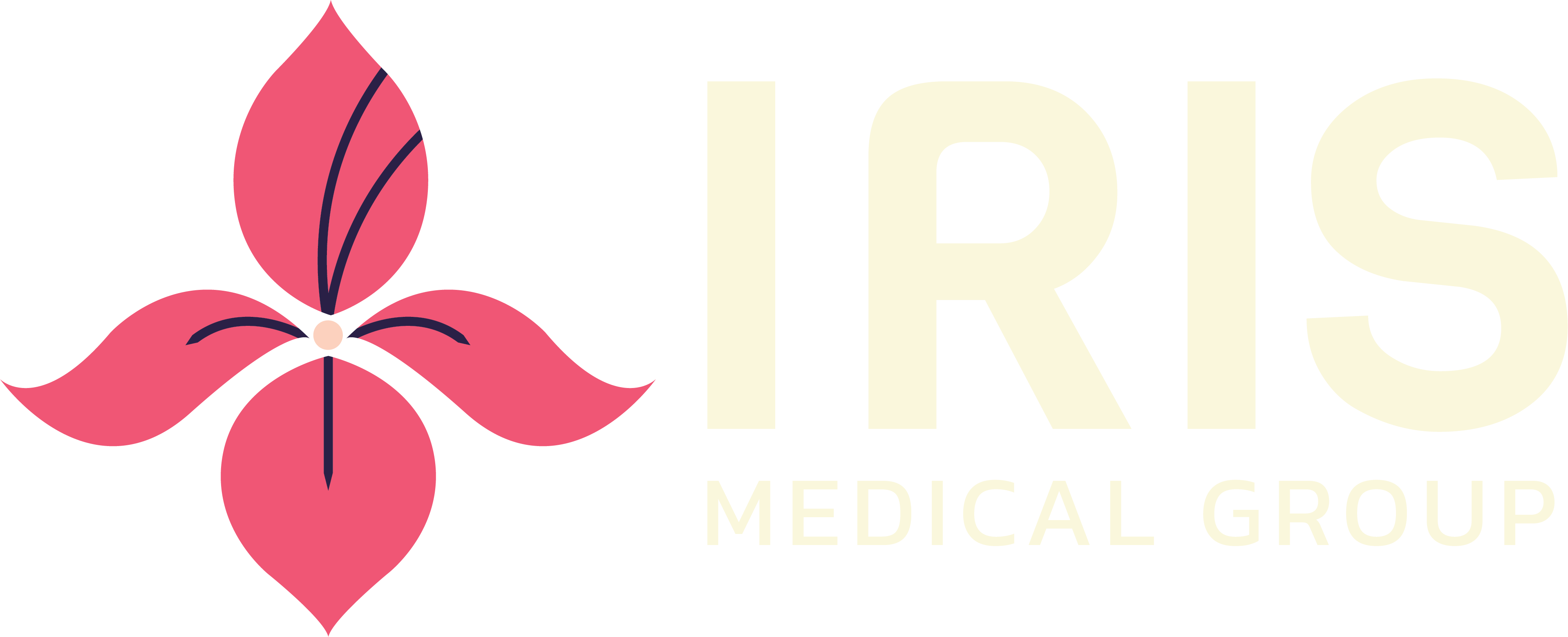 iris medical group logo main reversed