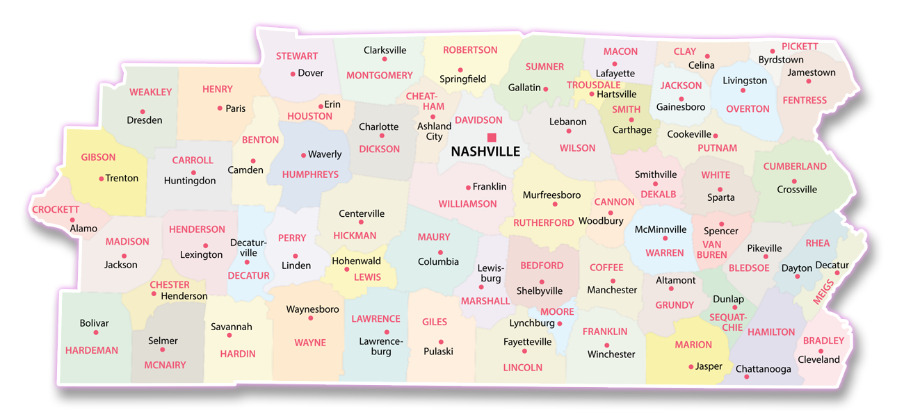 tenn countiesmap